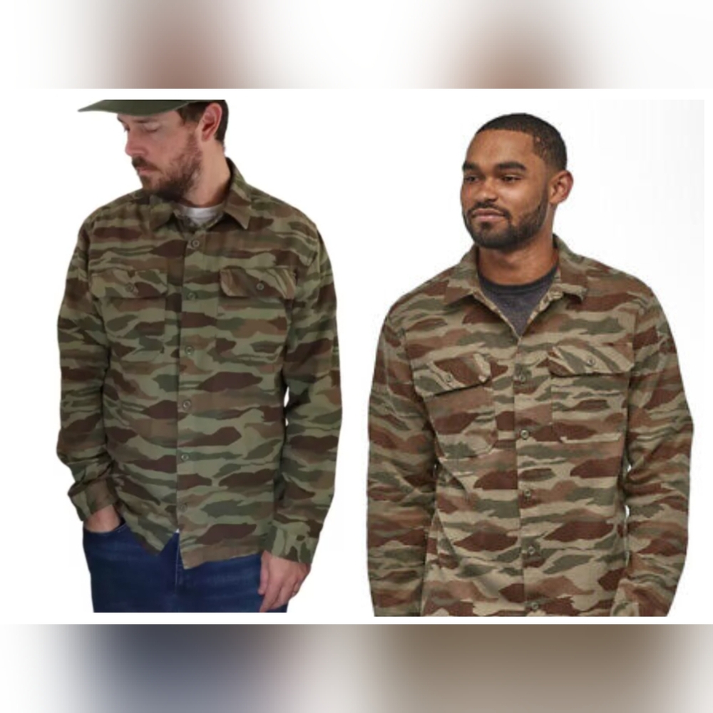 Patagonia Men's Camouflage Button Down Shirt